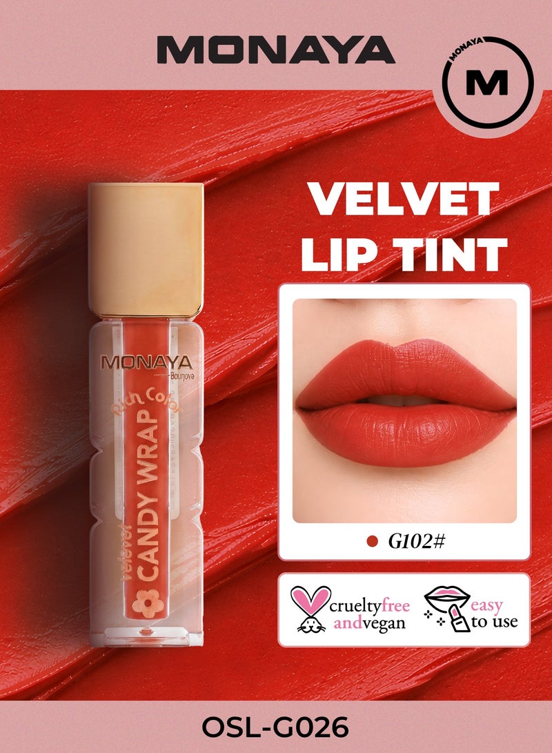 Monaya G026 Candy Wrap Liquid Lip Color – Long-Lasting Lip Tint, Rich Pigment, Smooth Lightweight Formula, Comfortable Non-Sticky Finish - Image 1